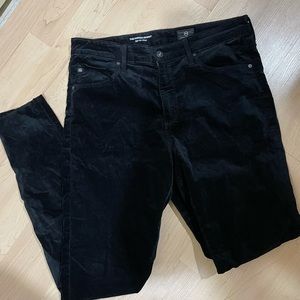 AG denim Farrah high rise velvet skinny jeans
